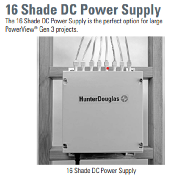 16 Shade DC Power Supply