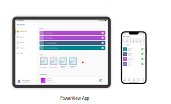 PowerView App Screen